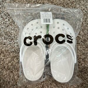 White Crocs never worn.